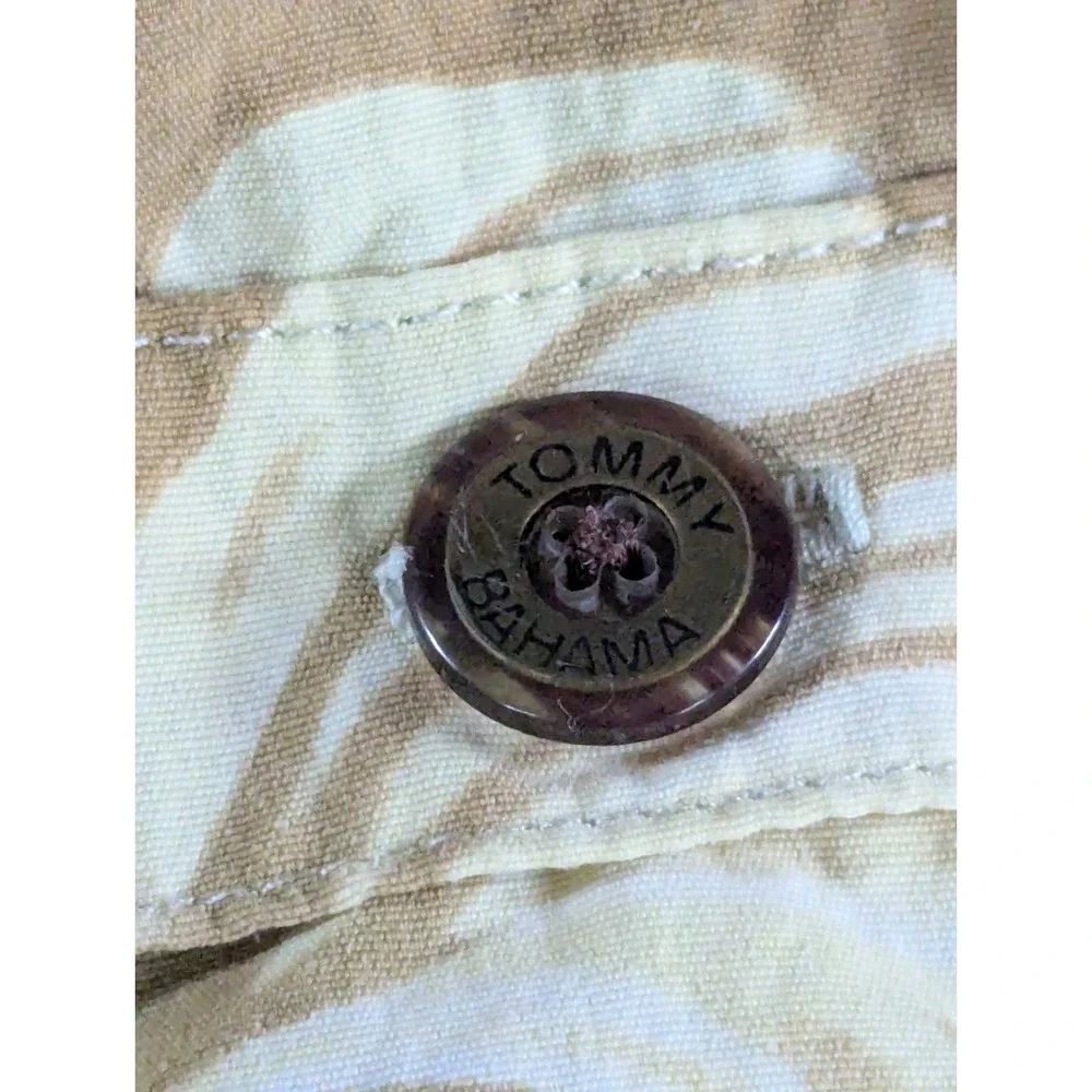 Tommy Bahama Mens Paradise Nation Tiki Swim Trunks XXL Tan Gray‎ Vintage Ombre